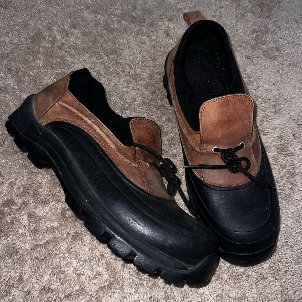 Lands End Duck Boot Shoes Rubber Leather Waterproof Men’s Size 13